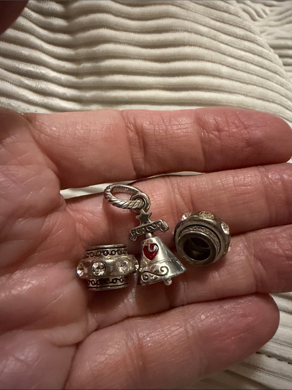 Brighton Pennsylvania State Charm and Clear Crystal Spacers